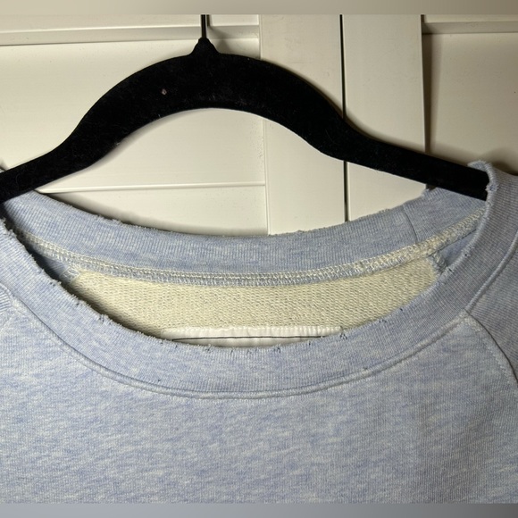 Frank & Eileen Sweatshirt Tee Lab M Baby Blue EUC Cool Asymmetrical Made in USA - Picture 5 of 9